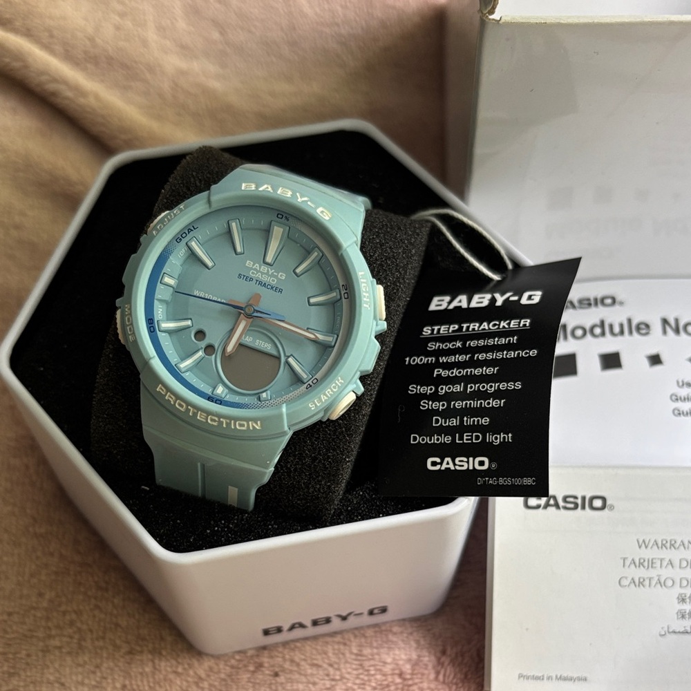 Casio Baby-G Step Tracker Smartwatch - Aqua
